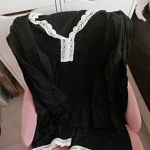 Balck lace pajama set